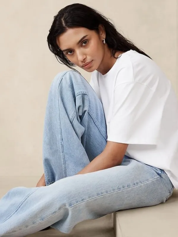 Cotton Boyfriend T-Shirt made by Banana Republic