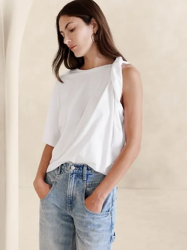 Supima® Twist Top sold by Banana Republic