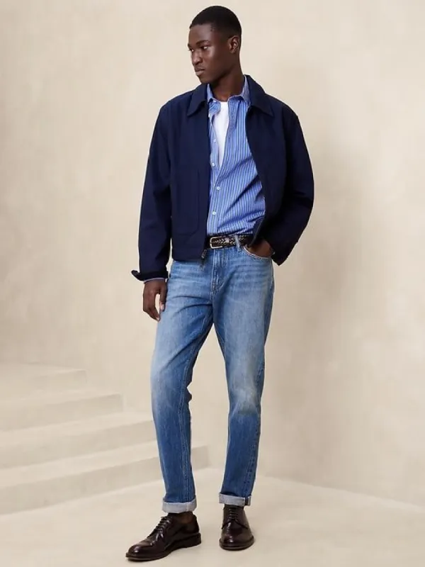 Washed Cotton Poplin Shirt sold by Banana Republic