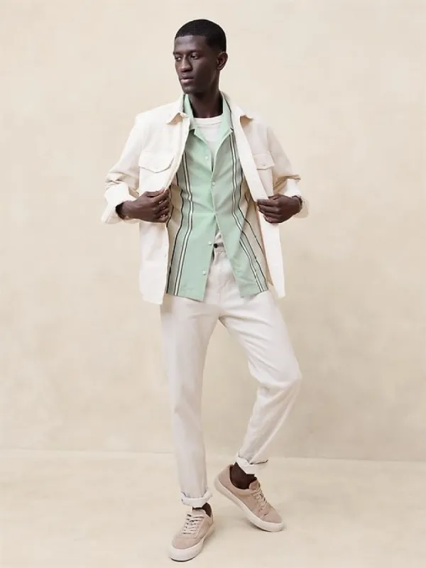 Luxury-Touch Pique Resort Shirt sold by Banana Republic