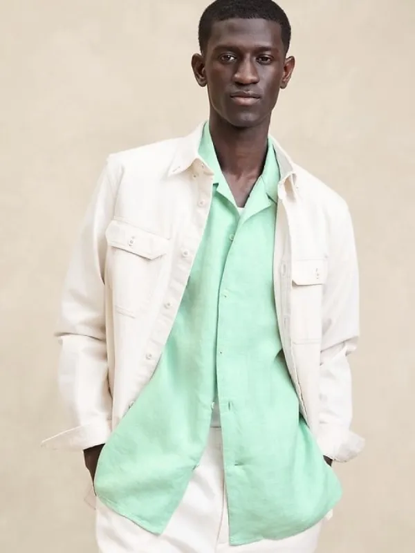 Castelleto Linen Resort Shirt sold by Banana Republic