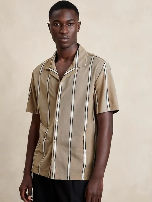 Luxury-Touch Pique Resort Shirt sold by Banana Republic