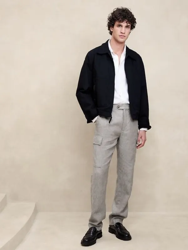 European Linen Tailored Cargo Pant sold by Banana Republic