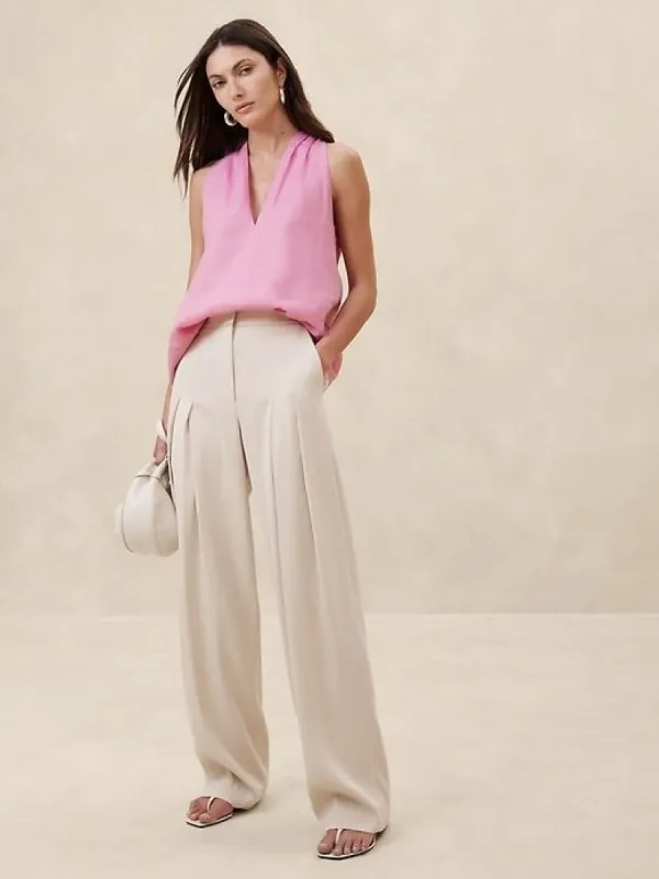 Pauline Linen Top sold by Banana Republic