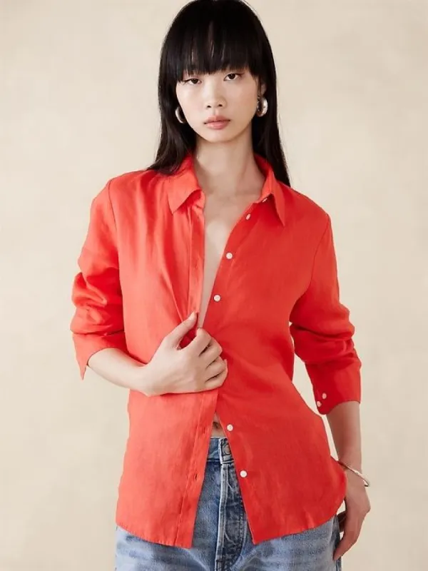 The Perfect Linen Shirt sold by Banana Republic