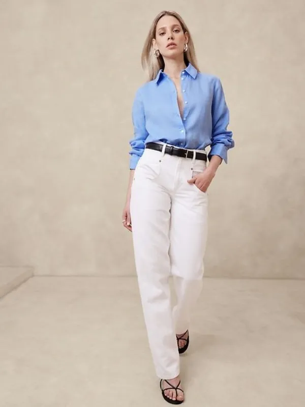 The Perfect Linen Shirt sold by Banana Republic
