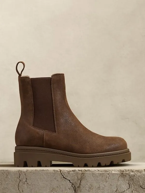 Hudson Suede Chelsea Boot sold by Banana Republic