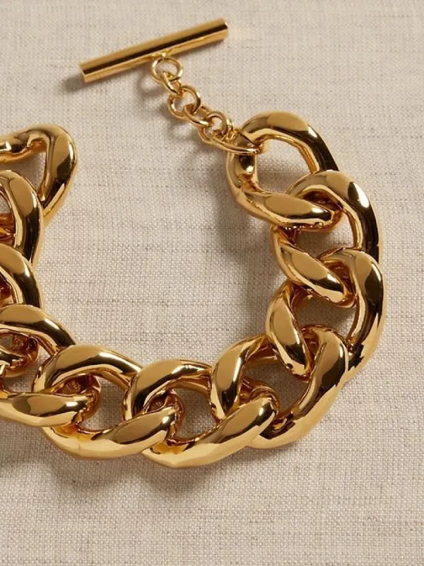 Leggera Jumbo Curb Link Bracelet | Aureus + Argent sold by Banana Republic