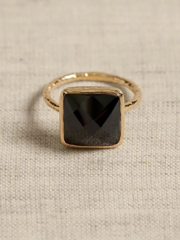 Square Facet Ring | Aureus + Argent sold by Banana Republic