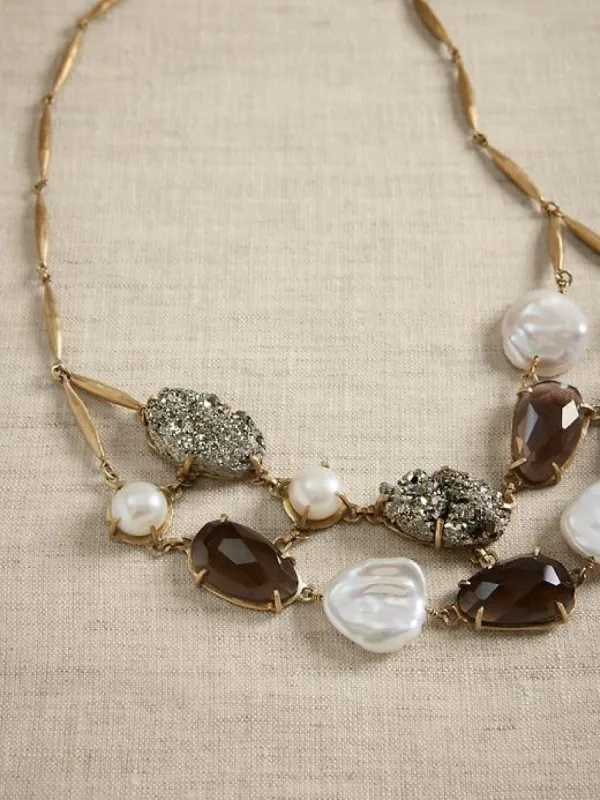 Alina Statement Necklace | Aureus + Argent sold by Banana Republic