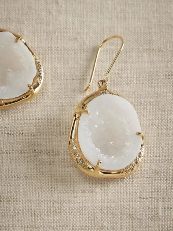 Lyric Quartz Dangle Earrings | Aureus + Argent sold by Banana Republic