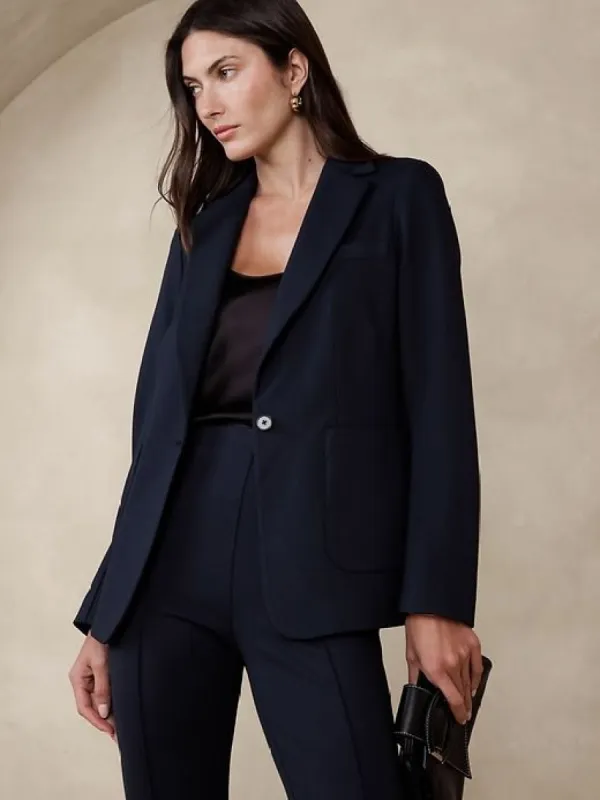 Everywhere Ponte Blazer sold by Banana Republic