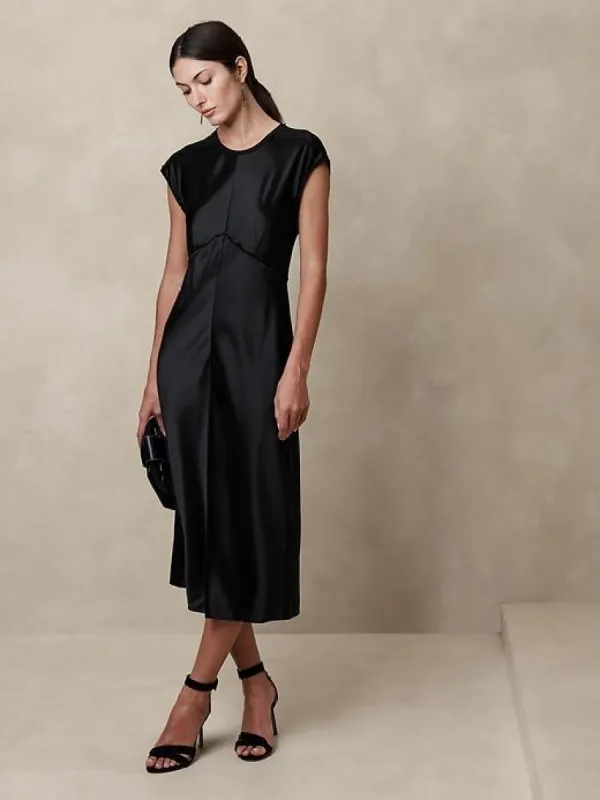 Claudette Silk Midi Dress sold by Banana Republic