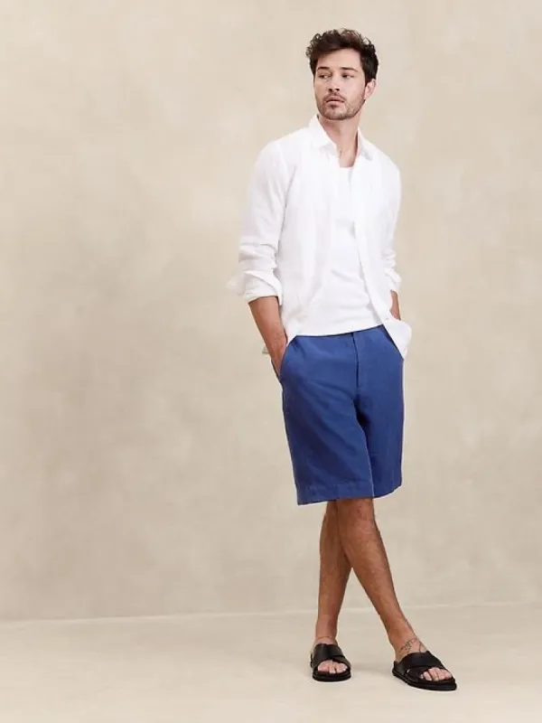 Lino 11" Linen Short sold by Banana Republic