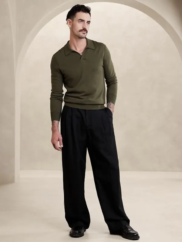 Stokke Cashmere-Silk Sweater Polo sold by Banana Republic