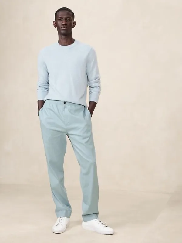 Linen-Cotton Traveler Pull-On Pant sold by Banana Republic
