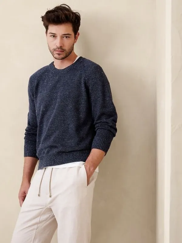 Giorgio Linen-Cotton Sweater sold by Banana Republic