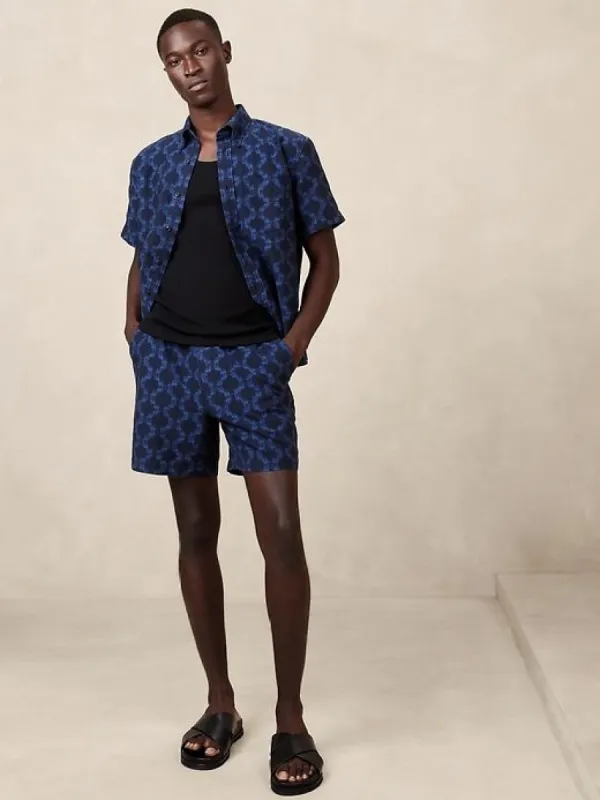 Onda Pull-On Short with Linen sold by Banana Republic