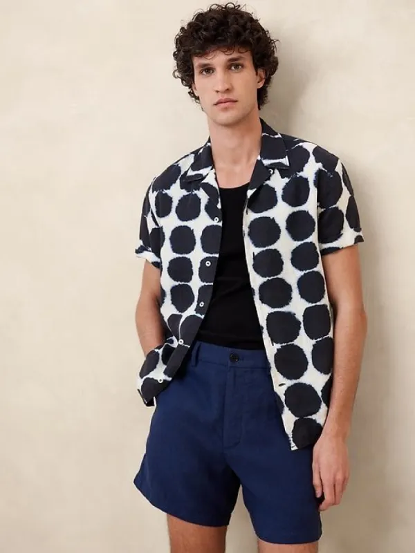 Castelleto Linen Resort Shirt made by Banana Republic