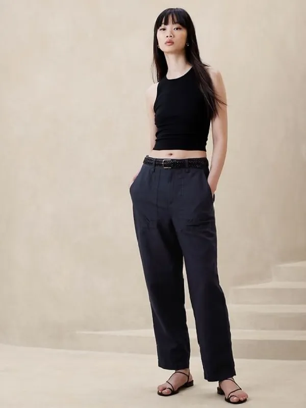 Mya Cotton-Linen Cargo Pant sold by Banana Republic