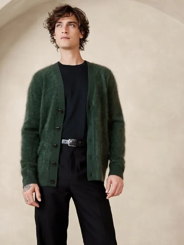 Alta Brushed Cashmere Cardigan sold by Banana Republic