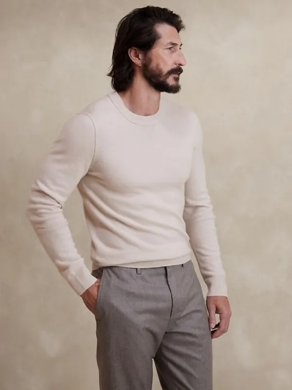 Sarno Cashmere Crew-Neck Sweater sold by Banana Republic