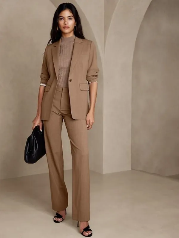 Siena Straight Italian Wool Pant sold by Banana Republic