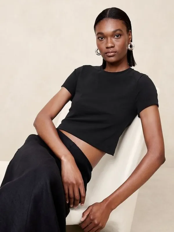 Refined Cropped T-Shirt sold by Banana Republic