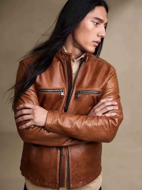 Leather Biker Jacket sold by Banana Republic