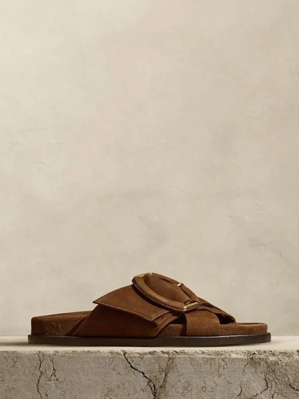 Ravello Suede Slide sold by Banana Republic