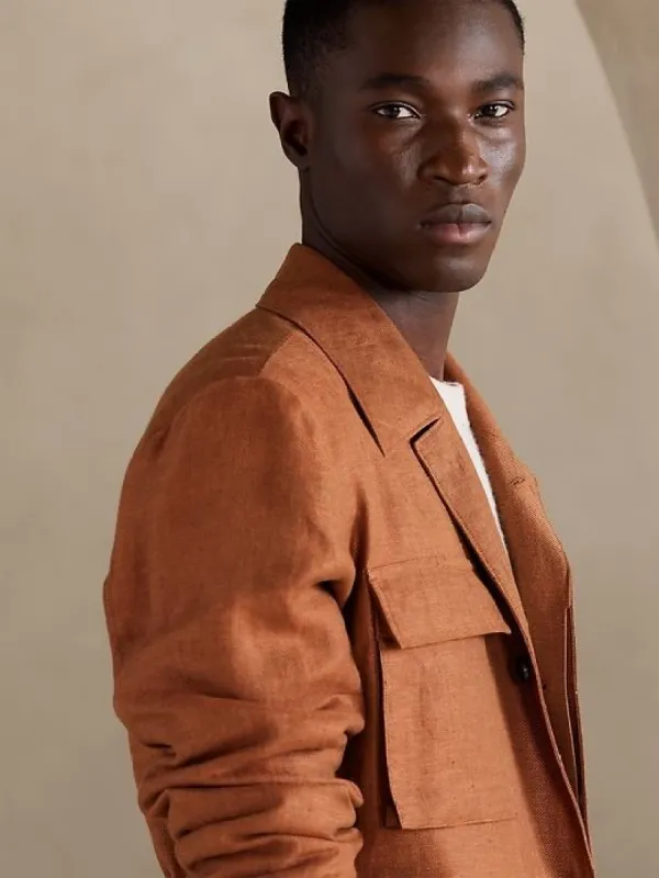 Bastian Linen Jacket sold by Banana Republic