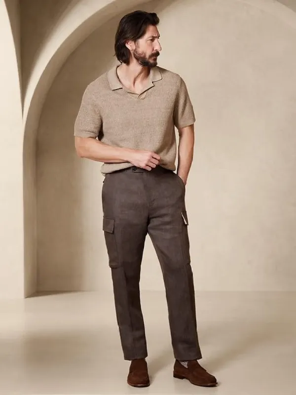 Linen Cargo Dress Pant sold by Banana Republic