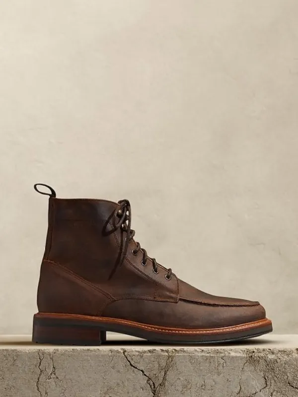 Nico Leather Lace-Up Boot sold by Banana Republic