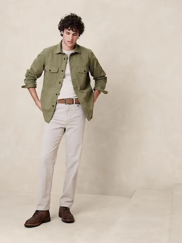 Malo Twill Shirt Jacket sold by Banana Republic