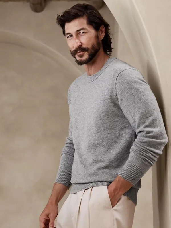 Alta Cashmere Crew-Neck Sweater sold by Banana Republic
