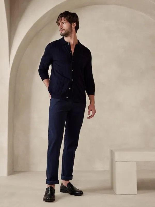 Slim Brushed Traveler Pant sold by Banana Republic