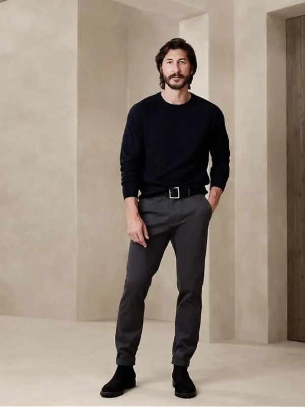 Franco Italian Merino Crew-Neck Sweater sold by Banana Republic