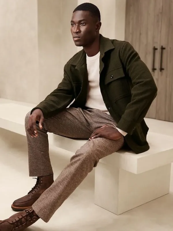 Tristan Bouclé Shirt Jacket sold by Banana Republic