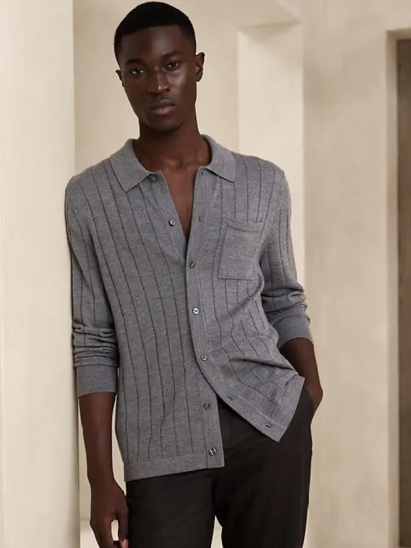 Salta Merino Sweater Polo sold by Banana Republic