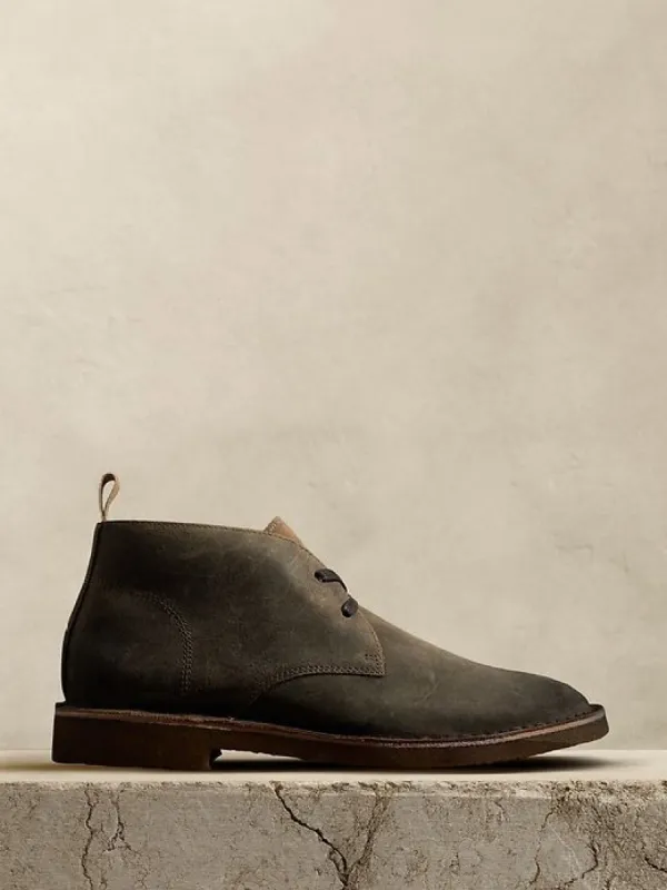 Brendt Leather Chukka Boot with Crepe Sole sold by Banana Republic