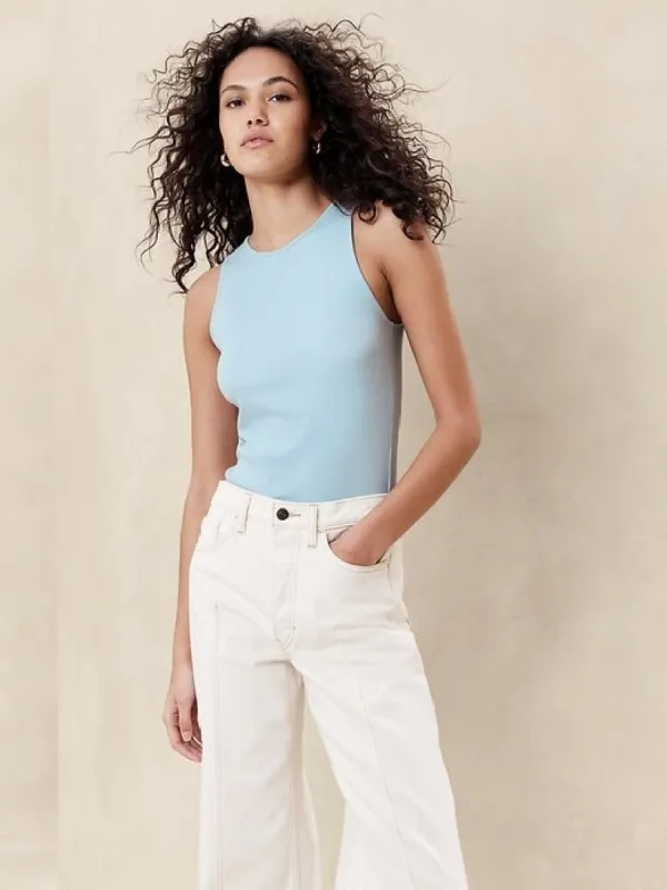 Ribbed Cutaway Tank sold by Banana Republic