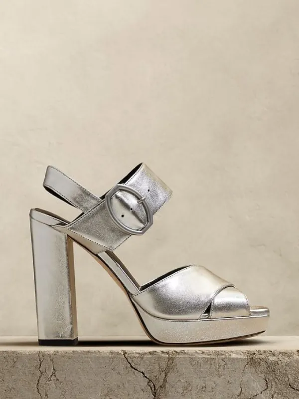 Ravello Leather Platform Sandal sold by Banana Republic