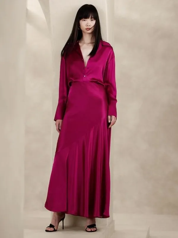Bliss Silk Maxi Skirt sold by Banana Republic