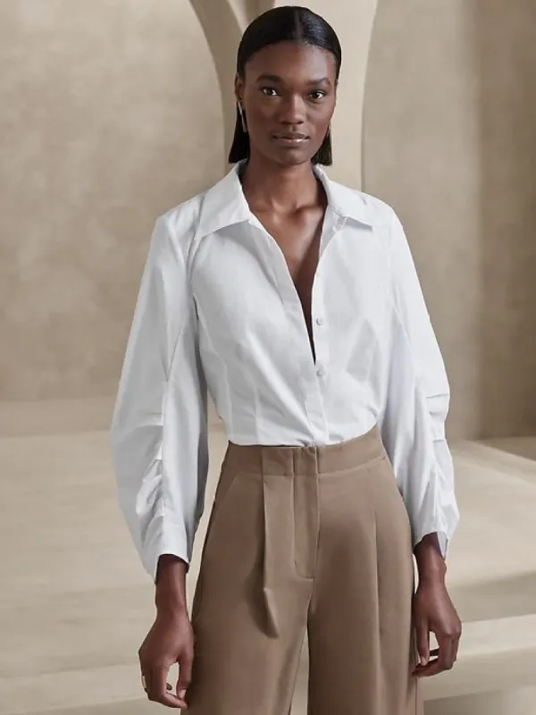 Lish Poplin Top sold by Banana Republic