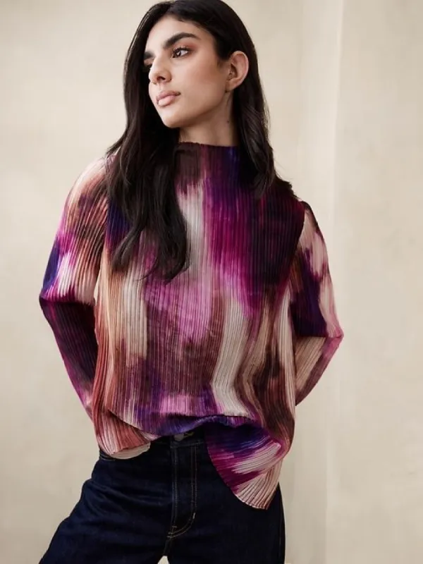 Blanche Pleated Top sold by Banana Republic