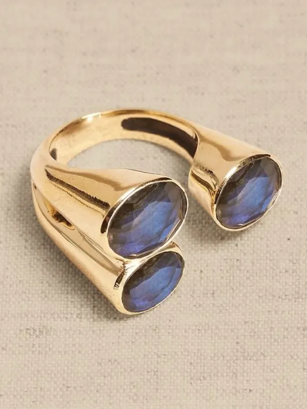 Irsa Triple-Labradorite Ring | Aureus + Argent sold by Banana Republic