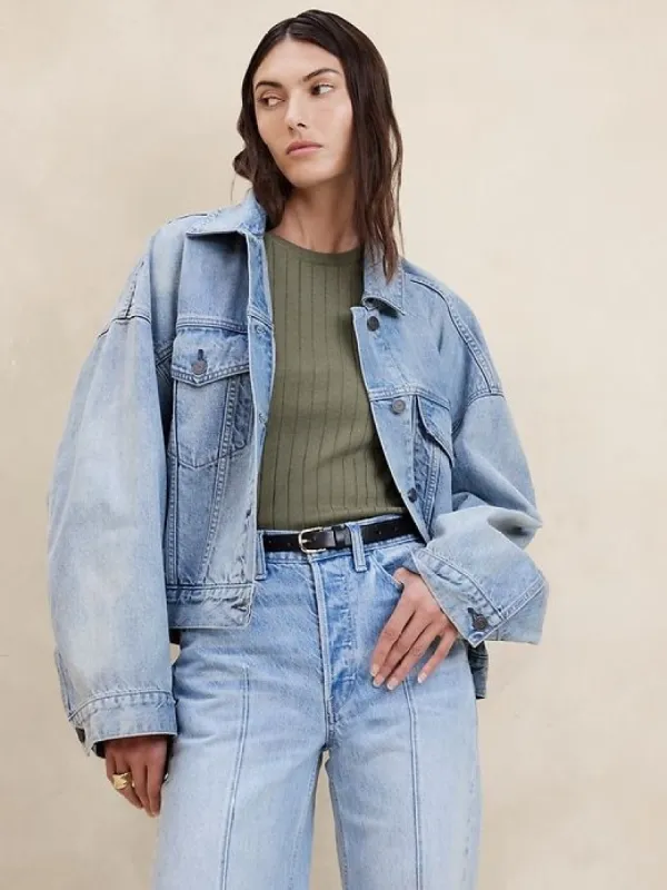 Nezha Merino Ribbed Sweater sold by Banana Republic