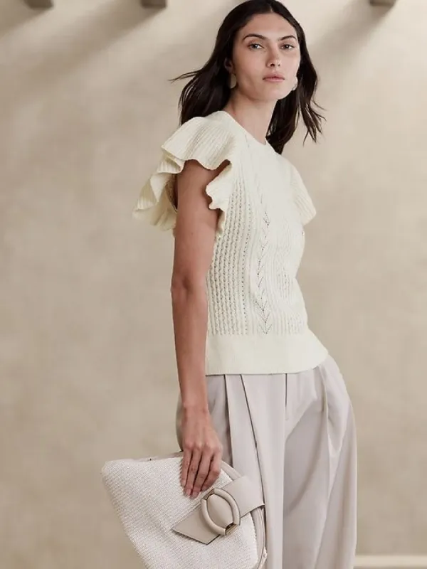 Junie Wool Sweater Top sold by Banana Republic