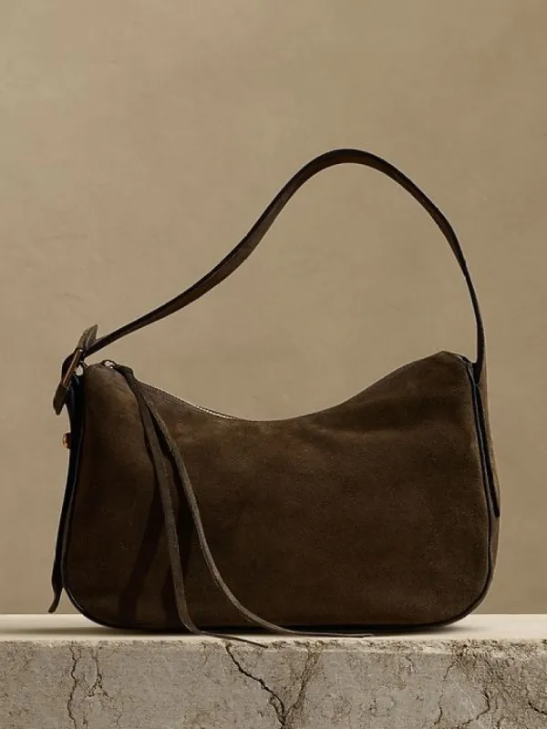 Ravello Suede Shoulder Bag sold by Banana Republic