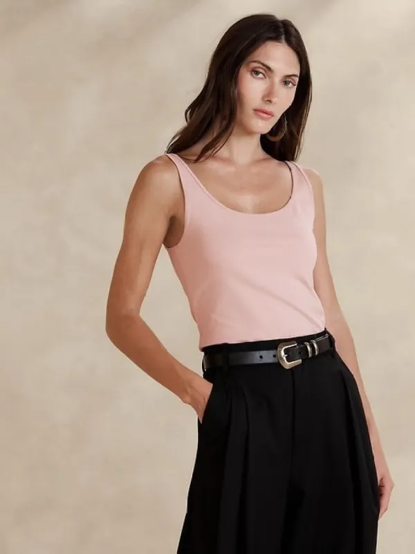 Refined Scoop-Neck Tank sold by Banana Republic